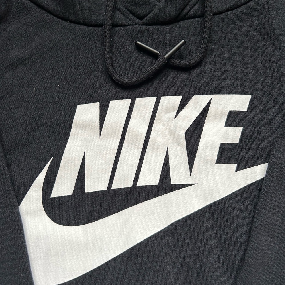 Nike Women’s Black Hoodie with White Logo